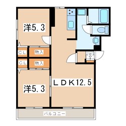 日和田駅 徒歩18分 2階の物件間取画像